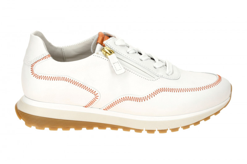 Gabor comfort Sneaker Schuhe weiß kupfer H-Weite 66.379.56