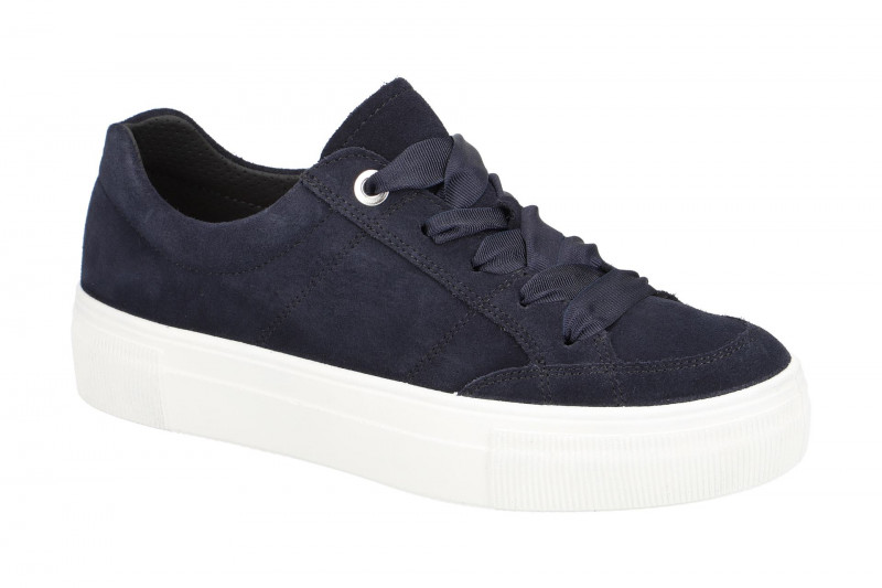 Legero Lima Plateau Schuhe blau Velour