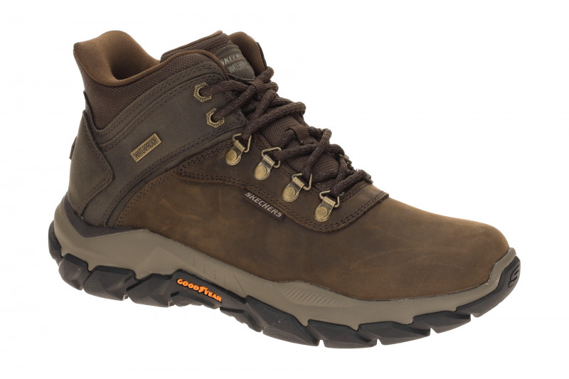 Skechers Santoro Schuhe Mid Sneaker braun wasserdicht SLIP-INS