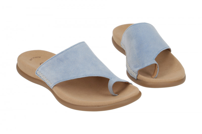 Gabor Zehentrenner Pantolette hellblau 83.700