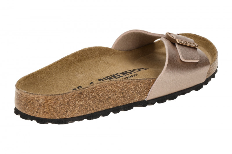 Birkenstock Madrid BS Pantolette rose braun metallic SCHMAL 1023927