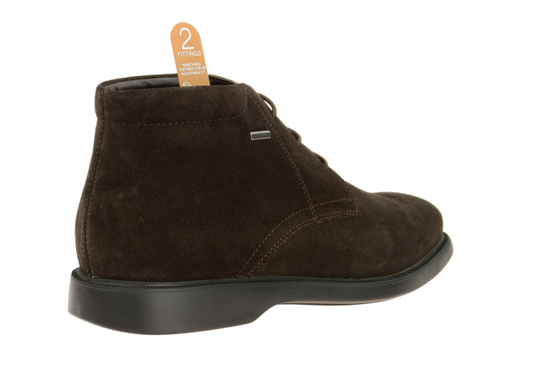 Geox Respira Brayden ABX Stiefelette in dunkelbraun - Amphibiox