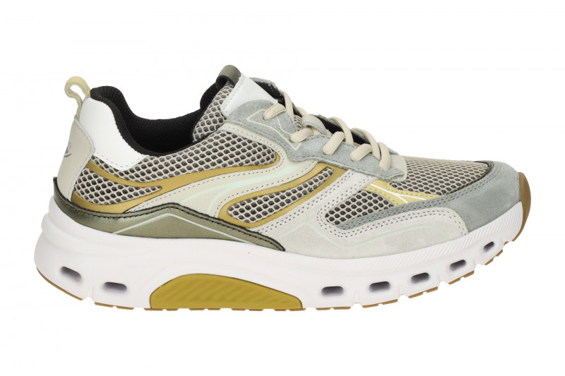 Gabor RollingSoft Schuhe beige grau Mesh 86.986.35