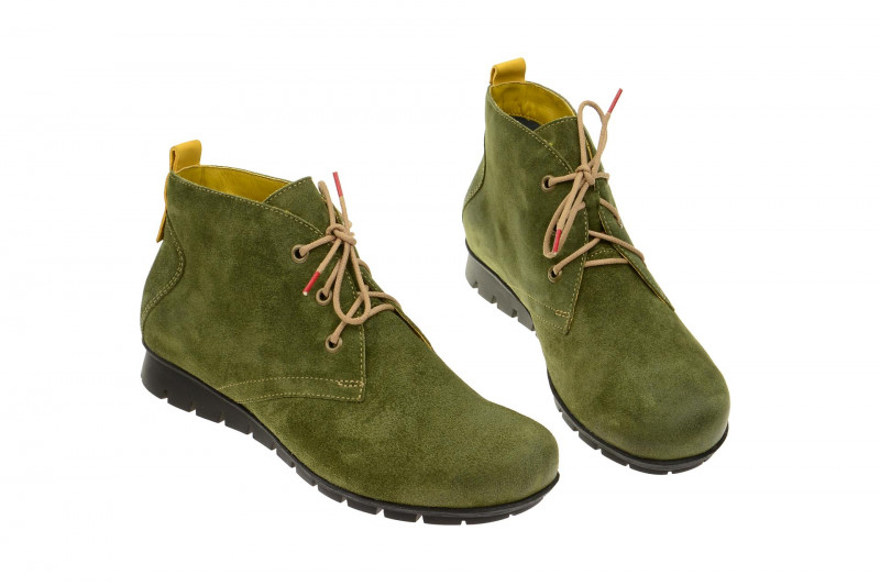 Think Menscha Stiefelette grün Velour