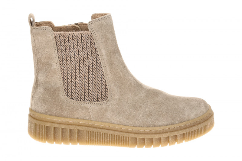 Gabor Stiefelette grau Chelsea Boots Velour 8008.03.005