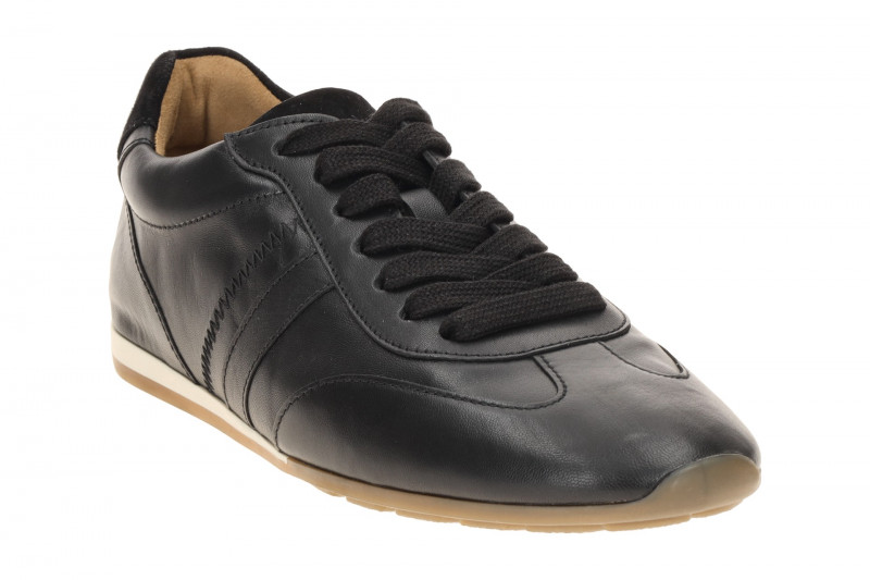 Gabor Schuhe schwarz flache Slim Retro-Sneakers 83.191.27