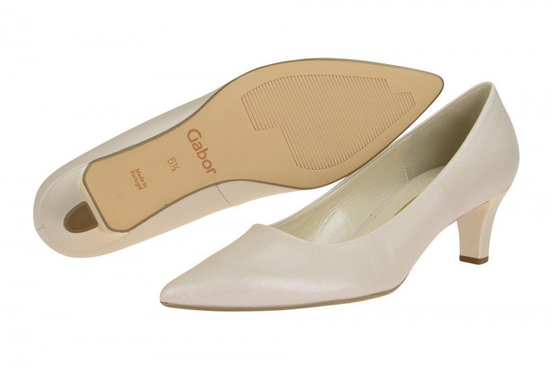 Gabor Pumps weiß perlato - 61.250.60