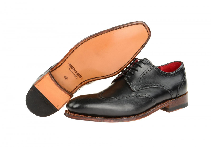 Gordon Bros Schuhe Havret schwarz Rahmengenäht 2466-A