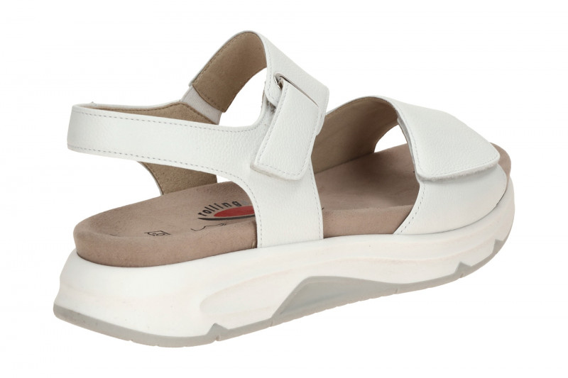 Gabor RollingSoft Sandale weiß uni Glattleder 86.885.50