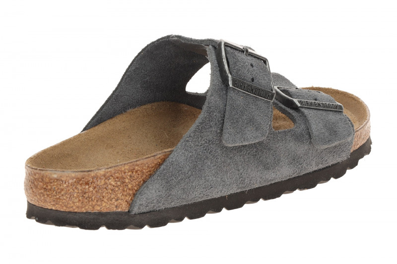 Birkenstock Arizona BS Pantolette dunkelgrau SCHMAL 1031625