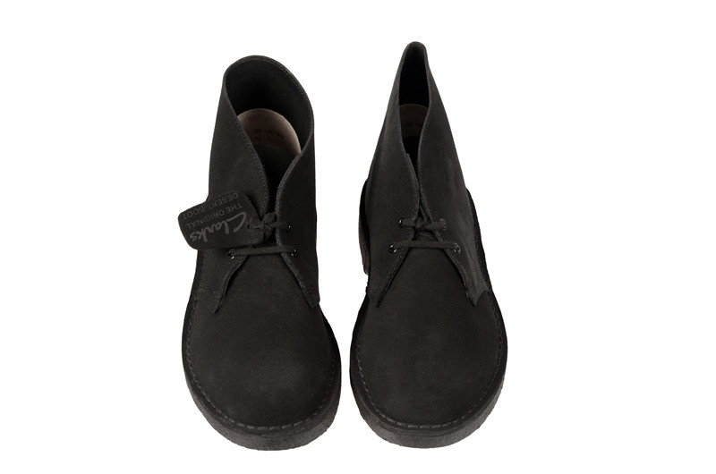 Clarks Desert Boot Schuhe schwarz velour 00111763