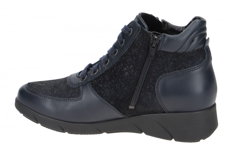 Waldläufer Kaina Warmfutter Stiefeletten blau K-Weite