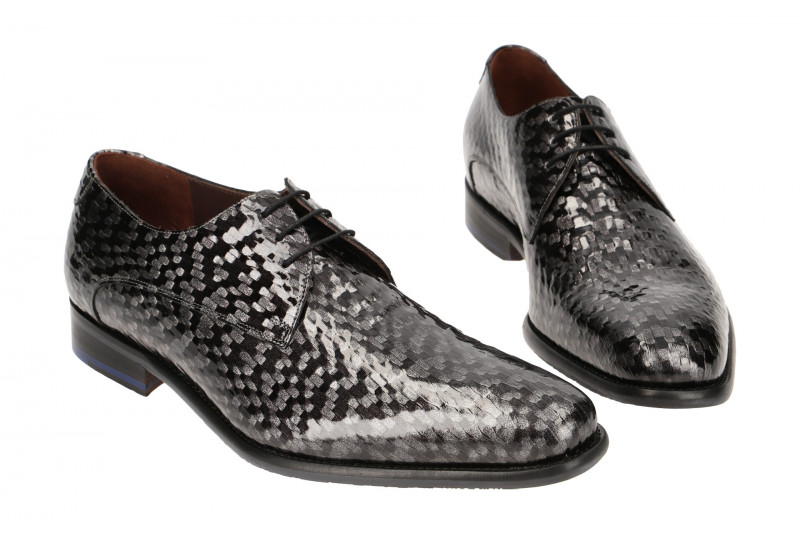 Floris van Bommel Schuhe grau Lack 18123