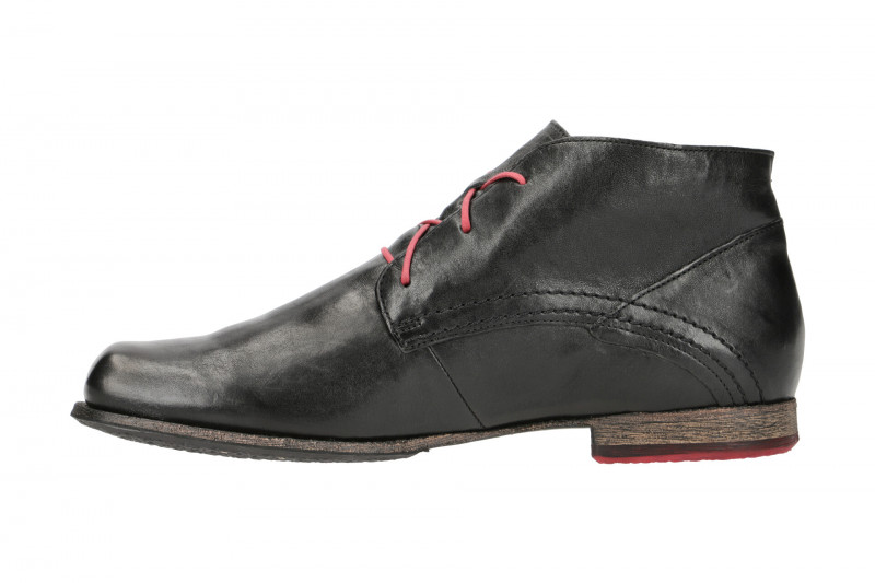 Think Guru Herren Stiefelette schwarz rot