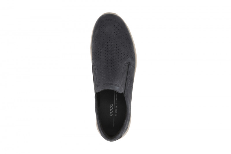 Ecco Irving Schuhe Slipper blau perforiert