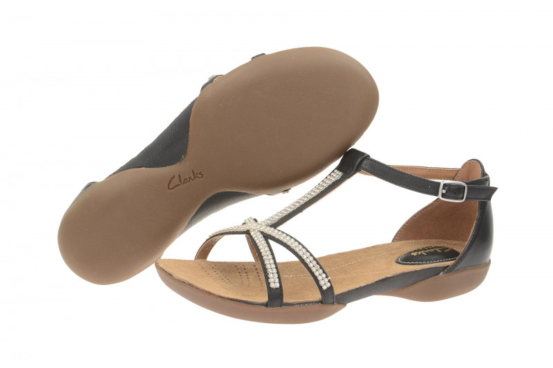 Clarks Raffi Star Sandale schwarz