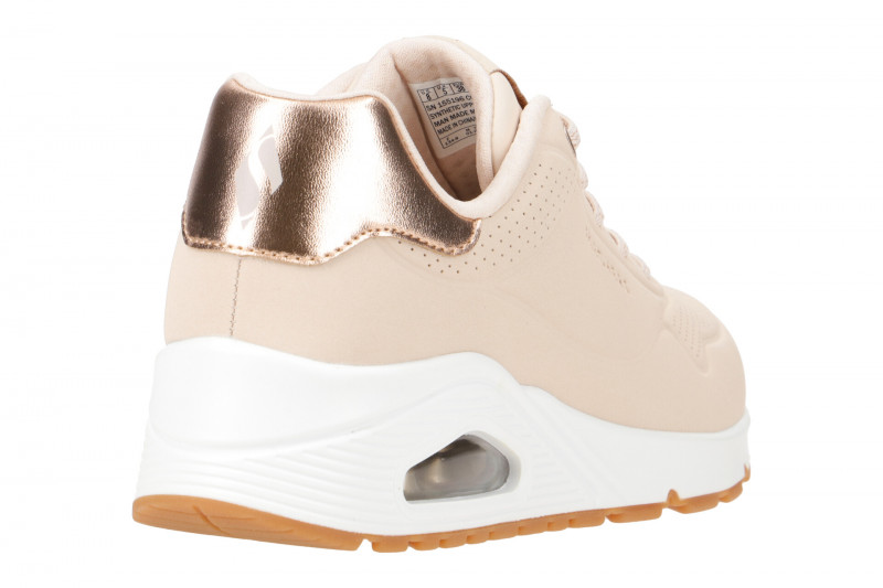 Skechers Uno Schuhe Slipper beige weiß Damen Sneakers 155196