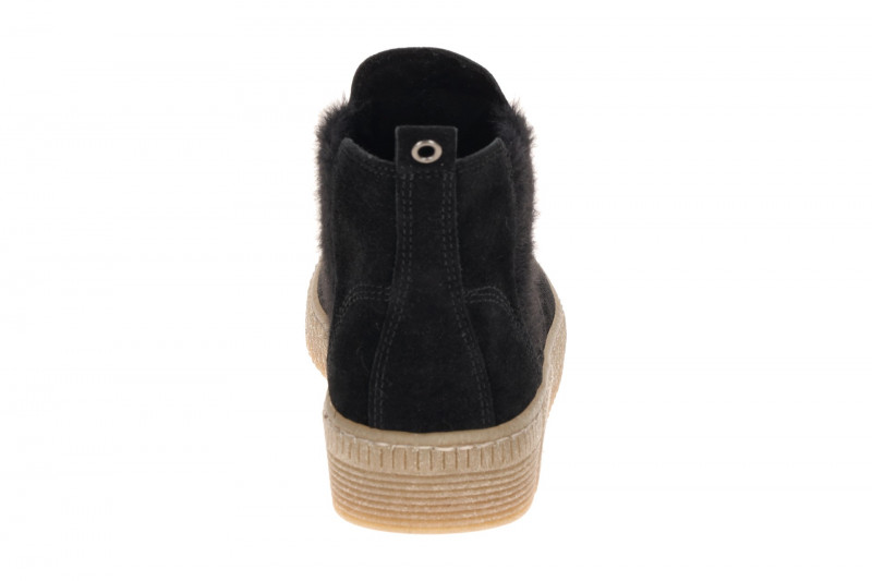 Gabor Stiefelette Chelsea-Boots schwarz Velour 8013.02.013