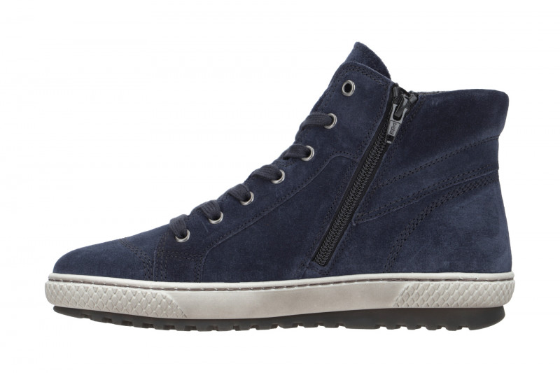 Gabor Stiefelette Mid-Sneakers blau Velour 93.754.16