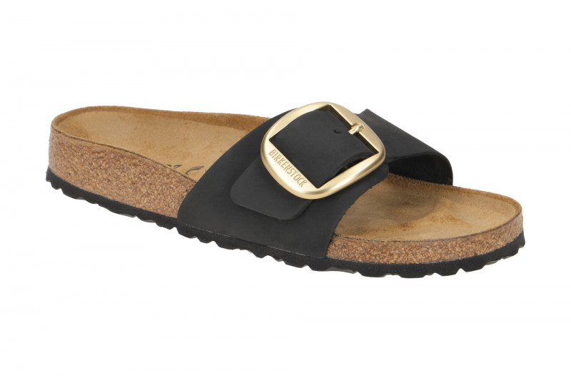 Birkenstock Madrid Big Buckle Pantolette schwarz Schmal 1023373