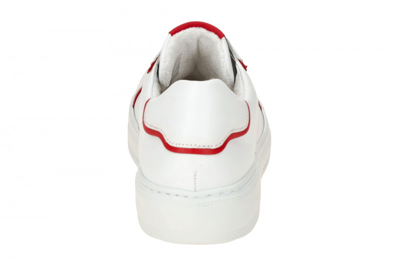 Gabor Schuhe weiß rot Nappa Sneakers 63.210.25