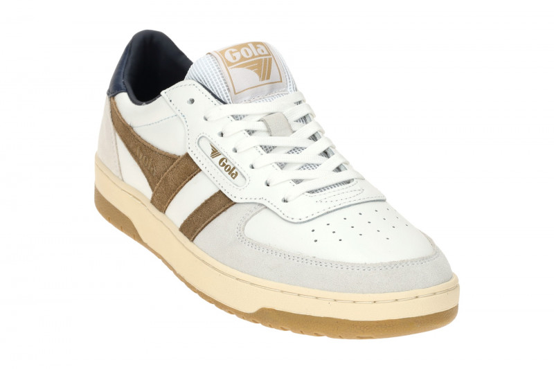 Gola Hawk Schuhe Sneakers weiß braun CMB336