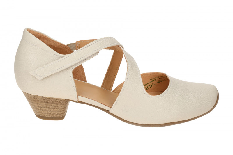 Think Aida Riemchen Pumps beige panna