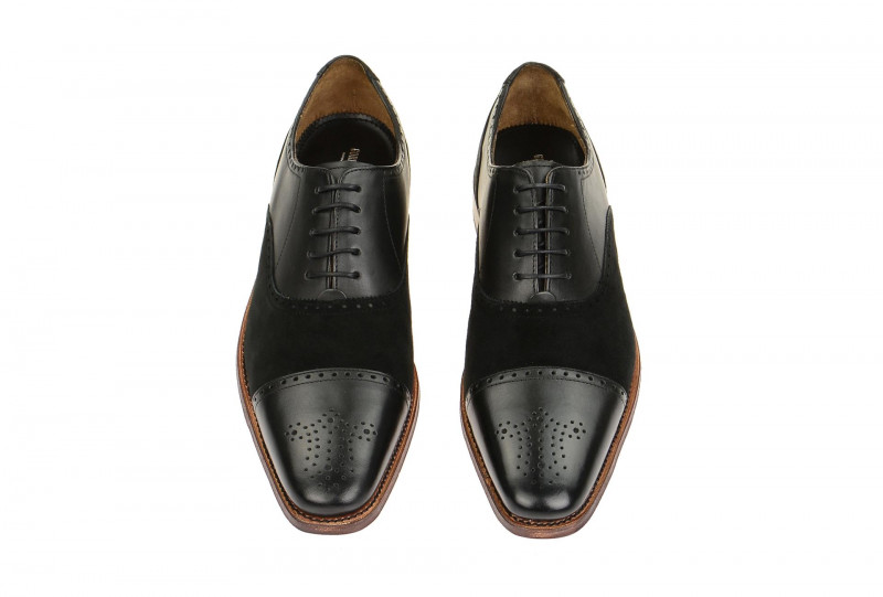 Gordon & Bros Schuhe Lucquin schwarz Leder kombi 2830-I