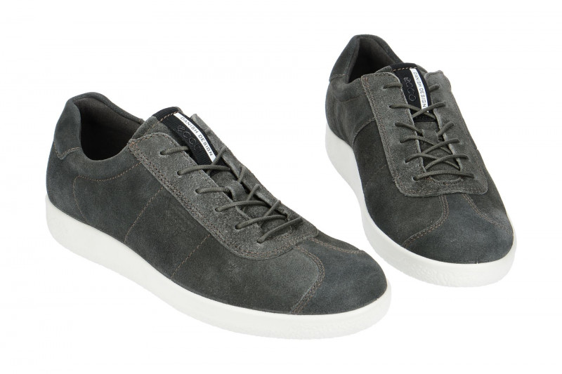 Ecco Soft 1 Schuhe Herren Sneaker grau