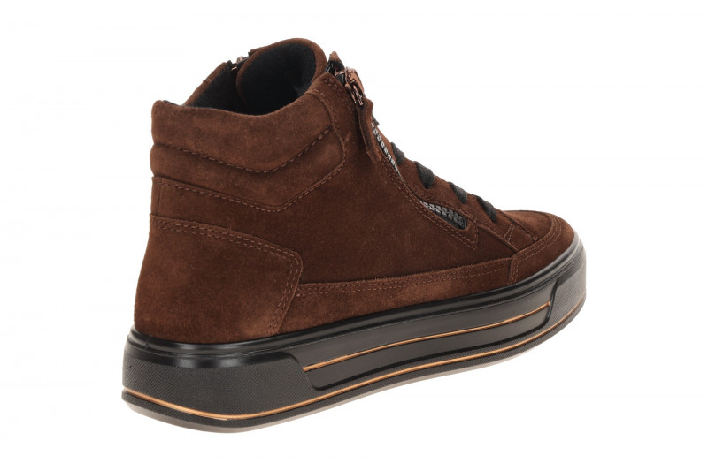 ARA Canberra Mid Sneaker Schuhe braun H-Weite Plateau 12-23008