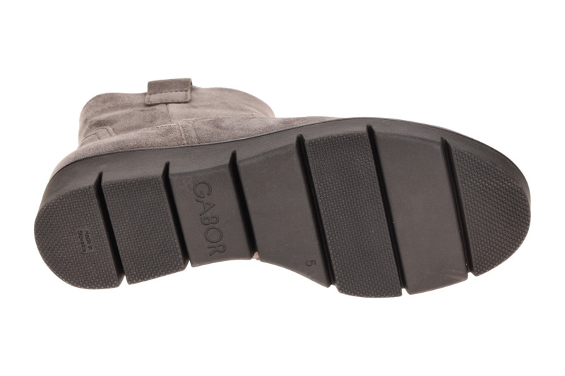 Gabor Keil Stiefel grau taupe Velour 8005.01.002