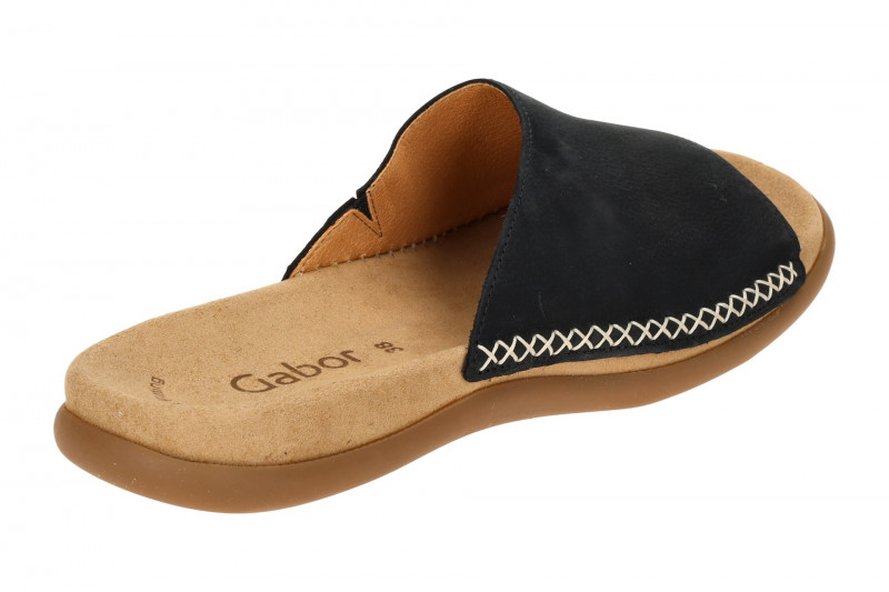 Gabor Pantolette blau Nubuck 03.705.16