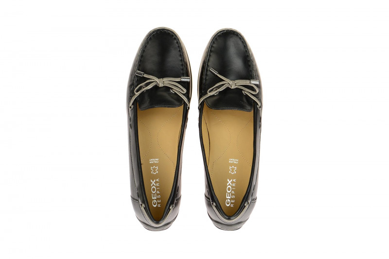 Geox Yuki Mokassin Schuhe schwarz D6455A