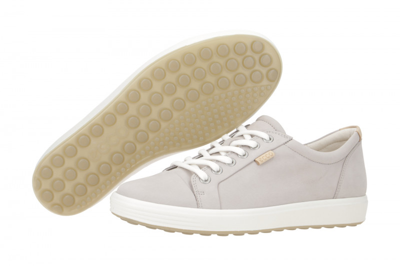 Ecco Soft 7 Schuhe grau rose Damen Sneakers