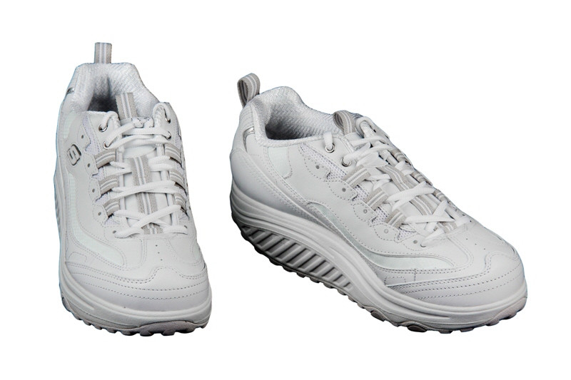 Skechers Shape ups Schuhe 11800/WSL weiß silber Fitness