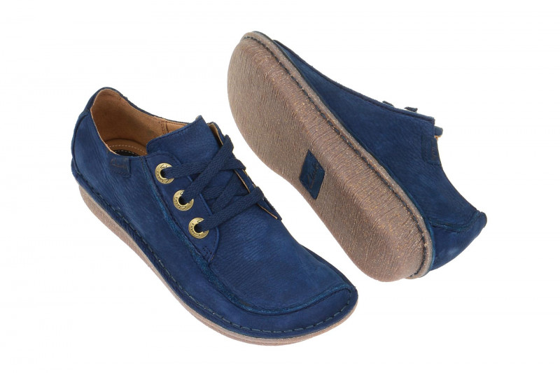 Clarks Funny Dream Schuhe dunkelblau navy Nubuck