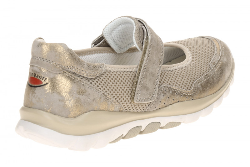 Gabor RollingSoft Schuhe Mary-Jane grau gold 86.961.95