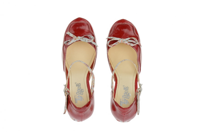 Tiggers Wave Riemchen Pumps - rot Lackleder