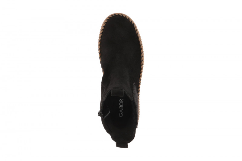 Gabor Stiefel schwarz braun Velour Plateau Boots 8014.01.005