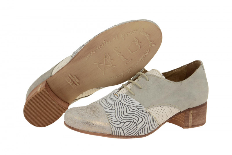 Charme Schuhe grau weiß gold mix 0070