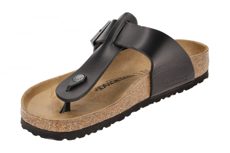 Birkenstock Medina Pantolette schwarz Leder Normal-Weit 1022770