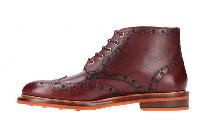 Gordon & Bros Harry Stiefelette rot bordo Rahmengenäht 5039-N
