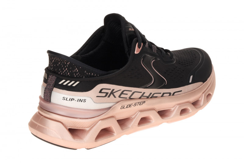 Skechers Glide Step Schuhe schwarz rose metallic Damen 150514