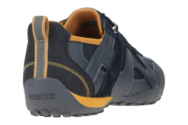 Geox Snake Sneaker Schuhe blau gelb U2507B