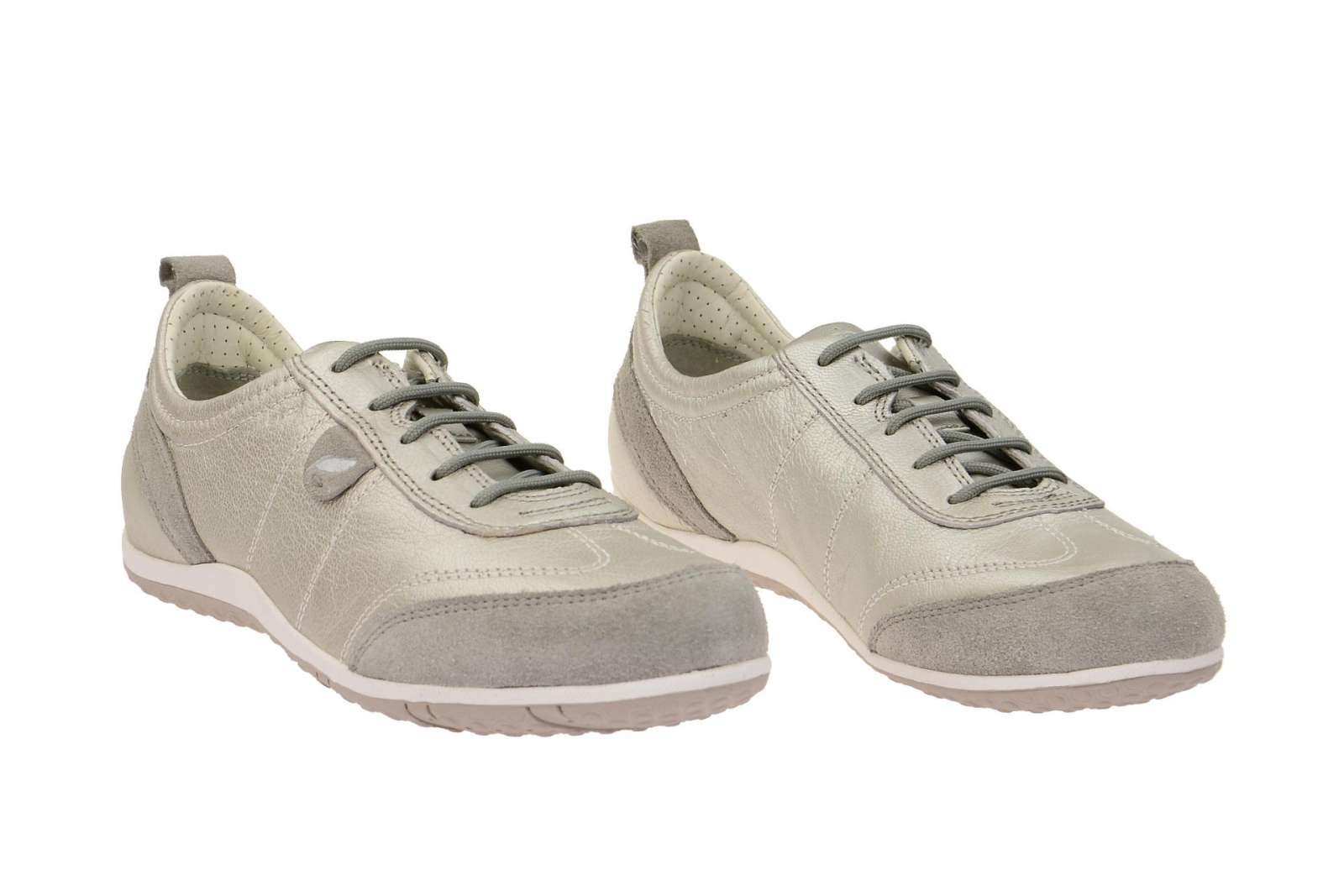 Geox Damen Sneakers D Vega A – Aus Leder, Mit Atmungsaktiver Geox-Sohle, Rutschfest Und Bequem