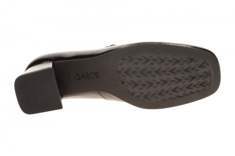 Gabor Schuhe Pumps schwarz Lack Mary Jane 3022.01.002