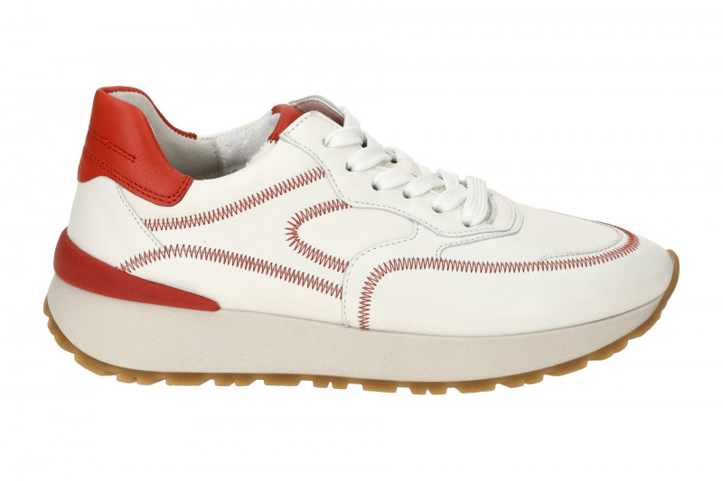 Gabor Schuhe Sneakers weiß rot 63.491.25