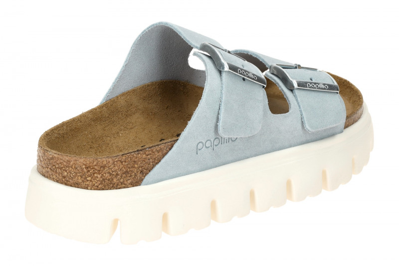 Birkenstock Arizona Papillio Chunky Pantolette hellblau SCHMAL 1029141