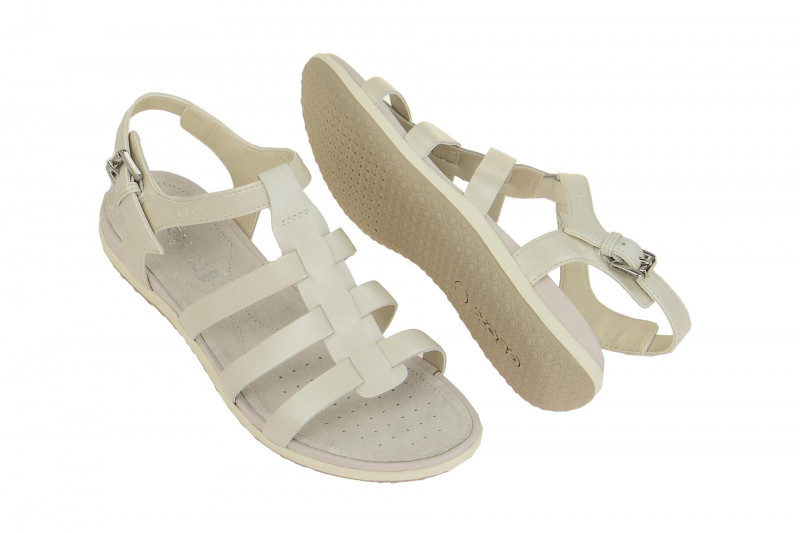 Geox Sandale Vega weiß metallic D72R6A