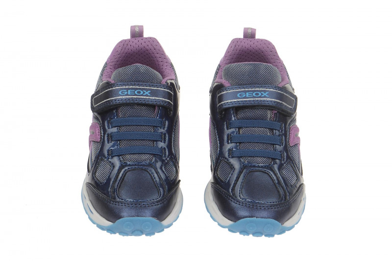 Geox Shuttle Mädchen Schuhe blau Blinker LED